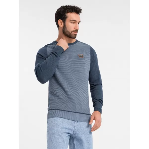  Herrenpullover OMBRE OM-SWSW-0121 MARINEBLAU 