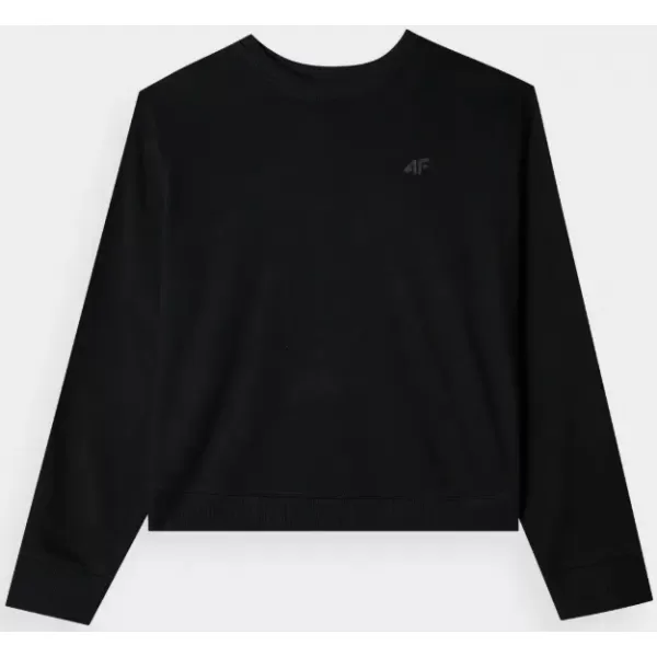 Damen Sweatshirt 4F WMM00TSWSF1765 TIEF SCHWARZ 