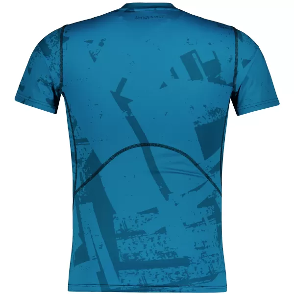  Funktionelle Komprimierung t -Shirt von Männern mit kurzer Ärmelnprämie ALTISPORT VOJ/ALM079TR04 BLAU 