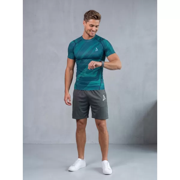 Funktionelle Komprimierung t -Shirt von Männern mit kurzer Ärmelnprämie ALTISPORT VOJ/ALM072TR04 KEROSIN 