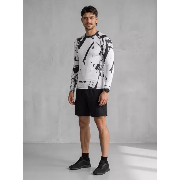  Funktionelle Kompression t -Shirt von Männern mit langarmiger Prämie ALTISPORT VOJ/ALM079TR03 SCHWARZ -GRAY 