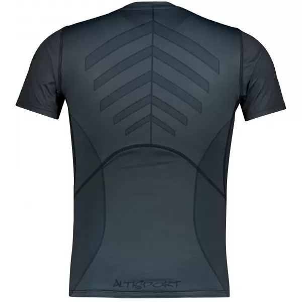  Funktionelle Komprimierung t -Shirt von Männern mit kurzer Ärmelnprämie ALTISPORT VOJ/ALM095TR04 SCHWARZ 