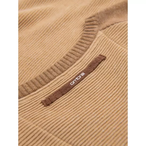  Herrenpullover OMBRE OM-SWSW-0121 BRAUN 
