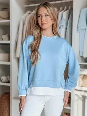 Damen Sweatshirt DSTREET LUZZIO BY1382 HELLBLAU