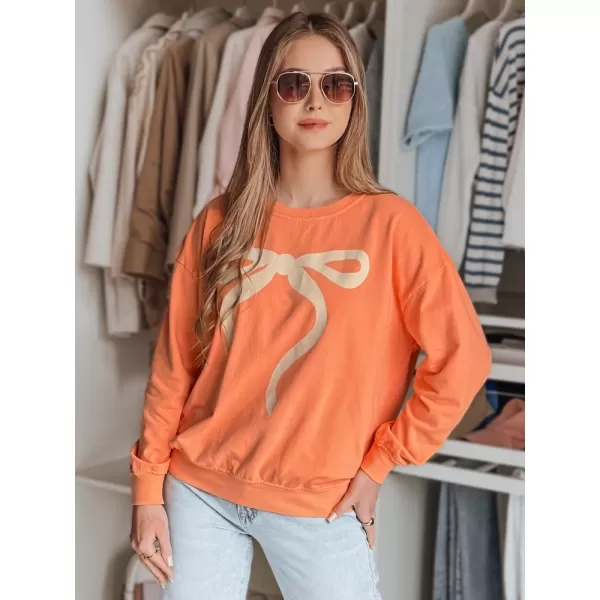  Damen Sweatshirt DSTREET SOFTTIE BY1378 ORANGE 