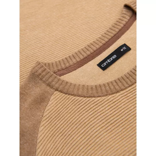  Herrenpullover OMBRE OM-SWSW-0121 BRAUN 