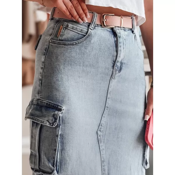  Damenrock DSTREET CARGOMIDI CY0490 BLAU 