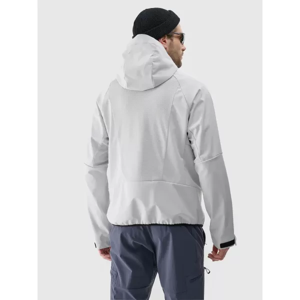  Herren -Softshelljacke 4F WSS25TSOFM313 KALTES HELLGRAU 