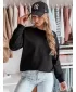 Damen Sweatshirt DSTREET LUMIVIA BY1369 SCHWARZ
