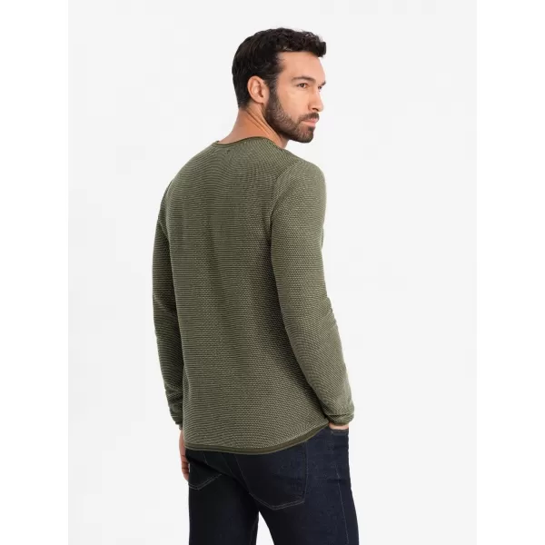  Herrenpullover OMBRE OM-SWSW-0118 OLIVE 