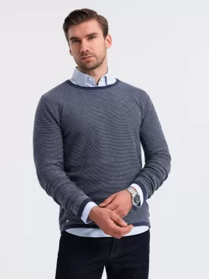 Herrenpullover OMBRE OM-SWSW-0118 MARINEBLAU