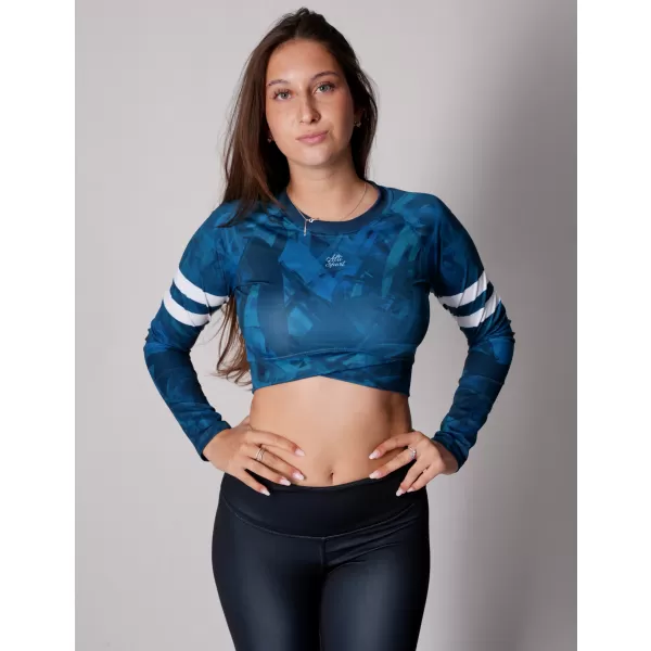  Funktionaler Ernteoberteil der Frauen mit langen Ärmeln Premium ALTISPORT VOJ/ALW096TR04 KEROSIN 