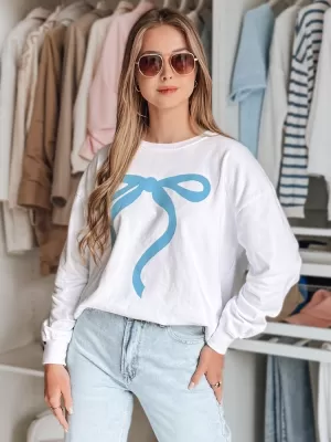 Damen Sweatshirt DSTREET SOFTTIE BY1376 WEIß