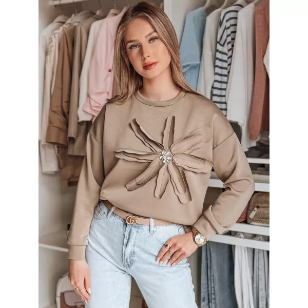  Damen Sweatshirt DSTREET PETITKA BY1386 BEIGE 