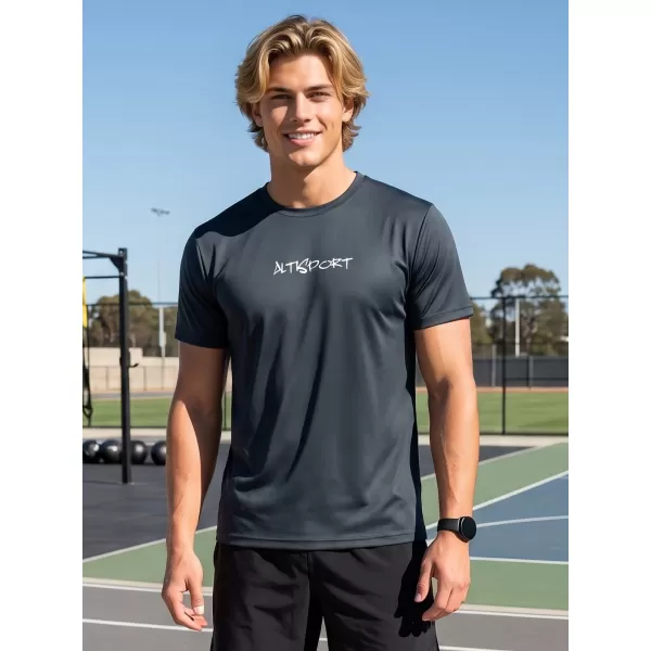  Männer funktionaler T -Shirt Premium ALTISPORT BĚŽEC VOJ/ALM091TR01 SCHWARZ 