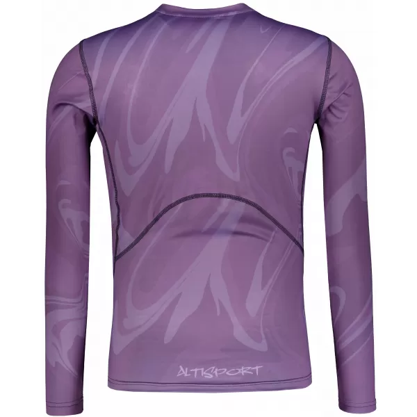  Funktionelle Kompression t -Shirt von Männern mit langarmiger Prämie ALTISPORT VOJ/ALM072TR03 LILA 
