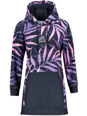 Funktionaler erweiterter Sweatshirt -Prämie von Frauen ALTISPORT VOJ/ALW094MI03 SCHWARZ/LILA