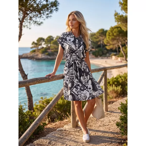  Kleid ALTISPORT ENNIS SCHWARZ/WEIß 