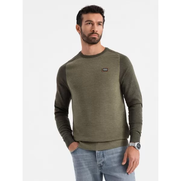  Herrenpullover OMBRE OM-SWSW-0121 OLIVE 