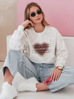 Damen Sweatshirt DSTREET DESSER BY1466 HELLGRAU