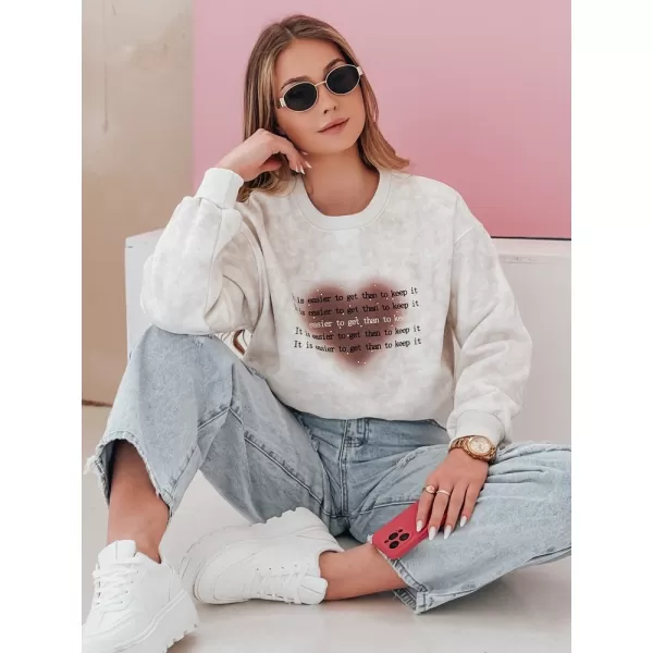  Damen Sweatshirt DSTREET DESSER BY1466 HELLGRAU 