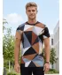 Männer funktionaler T -Shirt Premium Plus ALTISPORT VOJ/ALM007TR02 SCHWARZ -BROWN