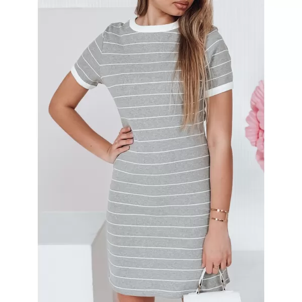  Kleid DSTREET FITLINES EY2580 WEIß 