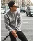 Herren -Sweatshirt DSTREET BX3354 HELLGRAU
