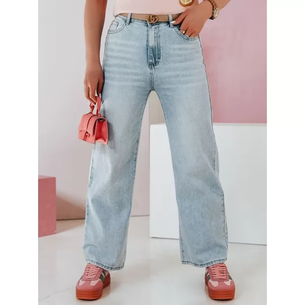  Damenhosen DSTREET FLOWLESS UY2682 BLAU 