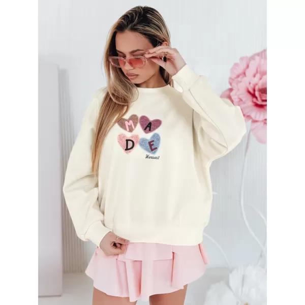  Damen Sweatshirt DSTREET MADELIN BY1461 BEIGE 