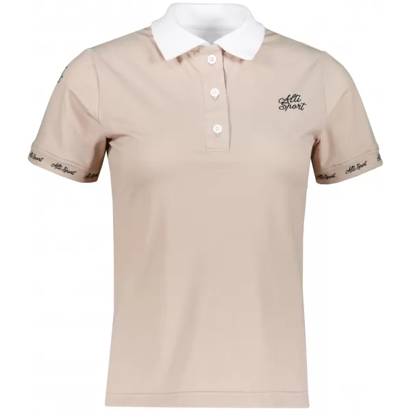  Frauenfunktional T -Shirt mit Premiumkragen ALTISPORT VOJ/ALW000TR05 BRAUN 