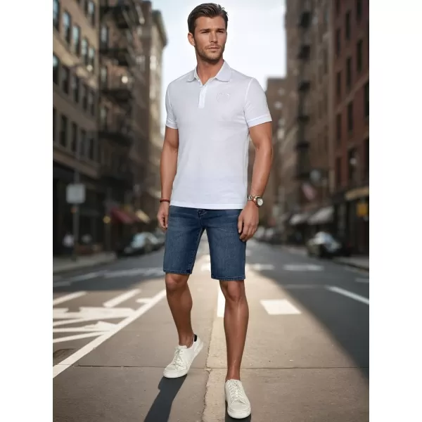  Herren t -Shirt mit einem Kragen DSTREET PX0627 WEIß 