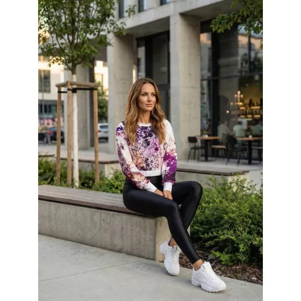  Funktionelle Sweatshirt -Premium von Frauen von Frauen ALTISPORT VOJ/ALW055MI08 LILA/ORANGE 