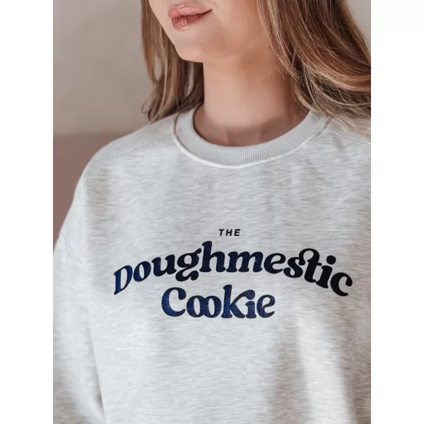  Damen Sweatshirt DSTREET COOKIES BY1444 HELLGRAU 