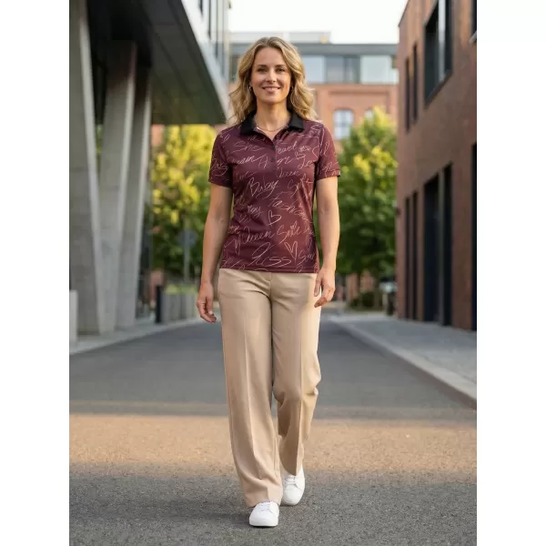  Frauenfunktional T -Shirt mit Premiumkragen ALTISPORT VOJ/ALW084TR05 BRAUN 
