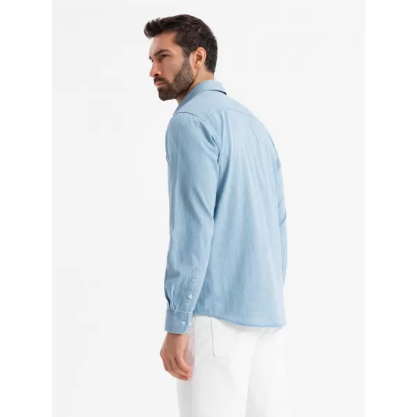  Hemd OMBRE OM-SHDS-0181 HELLBLAU 