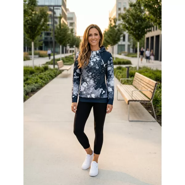 Funktionaler Sweatshirt -Prämie von Frauen ALTISPORT VOJ/ALW055MI01 SCHWARZ UND WEIß 