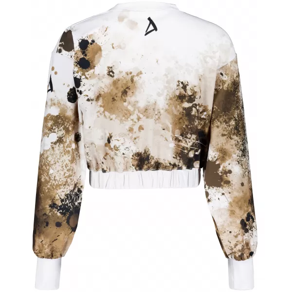  Funktionelle Sweatshirt -Premium von Frauen von Frauen ALTISPORT VOJ/ALW055MI08 WEIß -BROWN 