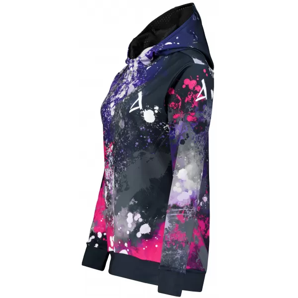  Funktionaler Sweatshirt -Prämie von Frauen ALTISPORT VOJ/ALW055MI01 SCHWARZ -PINK 