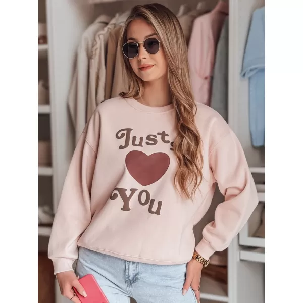  Damen Sweatshirt DSTREET FEELME BY1473 ROSA 