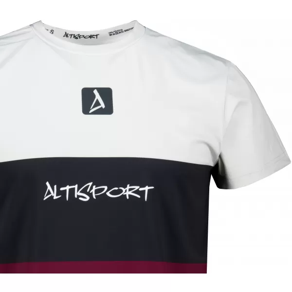  Männer funktionaler T -Shirt Premium Plus ALTISPORT VOJ/ALM051TR02 BURGUND 