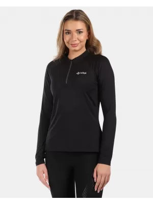 Frauen funktionales t -Shirt mit langen Ärmeln KILPI GIMI-W YL0312KI SCHWARZ