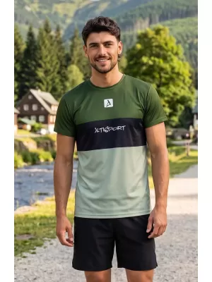 Männer funktionaler T -Shirt Premium Plus ALTISPORT VOJ/ALM051TR02 KHAKI