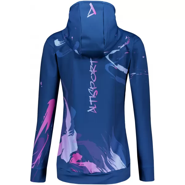 Funktionaler Sweatshirt -Prämie von Frauen ALTISPORT VOJ/ALW074MI01 BLAU-VIOLETT 