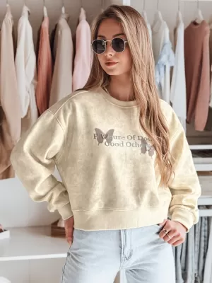 Damen Sweatshirt DSTREET SPARKI BY1404 WEIß