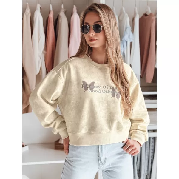 Damen Sweatshirt DSTREET SPARKI BY1404 WEIß 