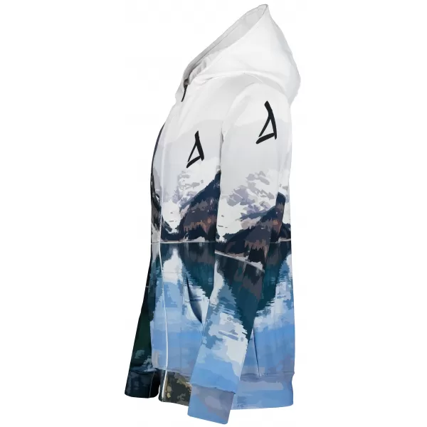  Funktionales Sweatshirt von Männern auf Reißverschlussprämie ALTISPORT VOJ/ALM030MI02 BERG/GRÜN 
