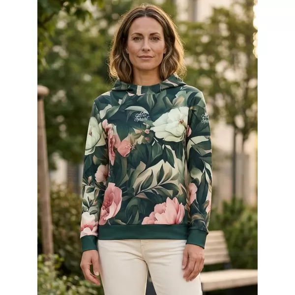  Funktionaler Sweatshirt -Prämie von Frauen ALTISPORT VOJ/ALW097MI01 ROSA BLUMEN 