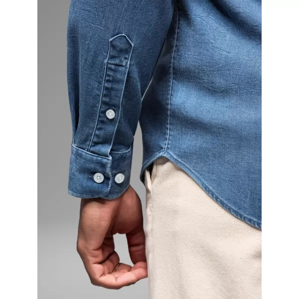  Hemd OMBRE OM-SHDS-0180 BLAU 