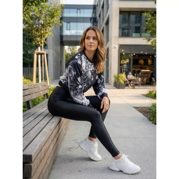  Funktionelle Sweatshirt -Premium von Frauen von Frauen ALTISPORT VOJ/ALW055MI08 SCHWARZ UND WEIß 